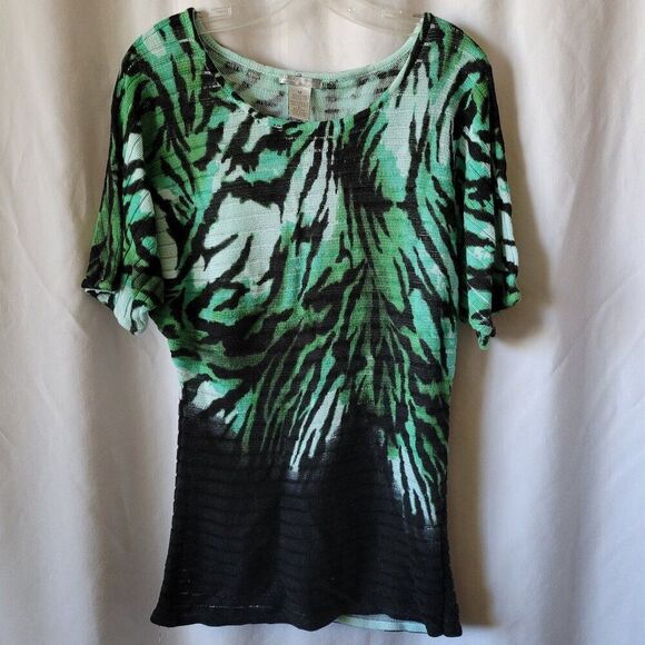 Alberto Makali Loose Knit Tunic Sweater Raglan Sleeve Medium dressy soft EUC - Picture 1 of 10